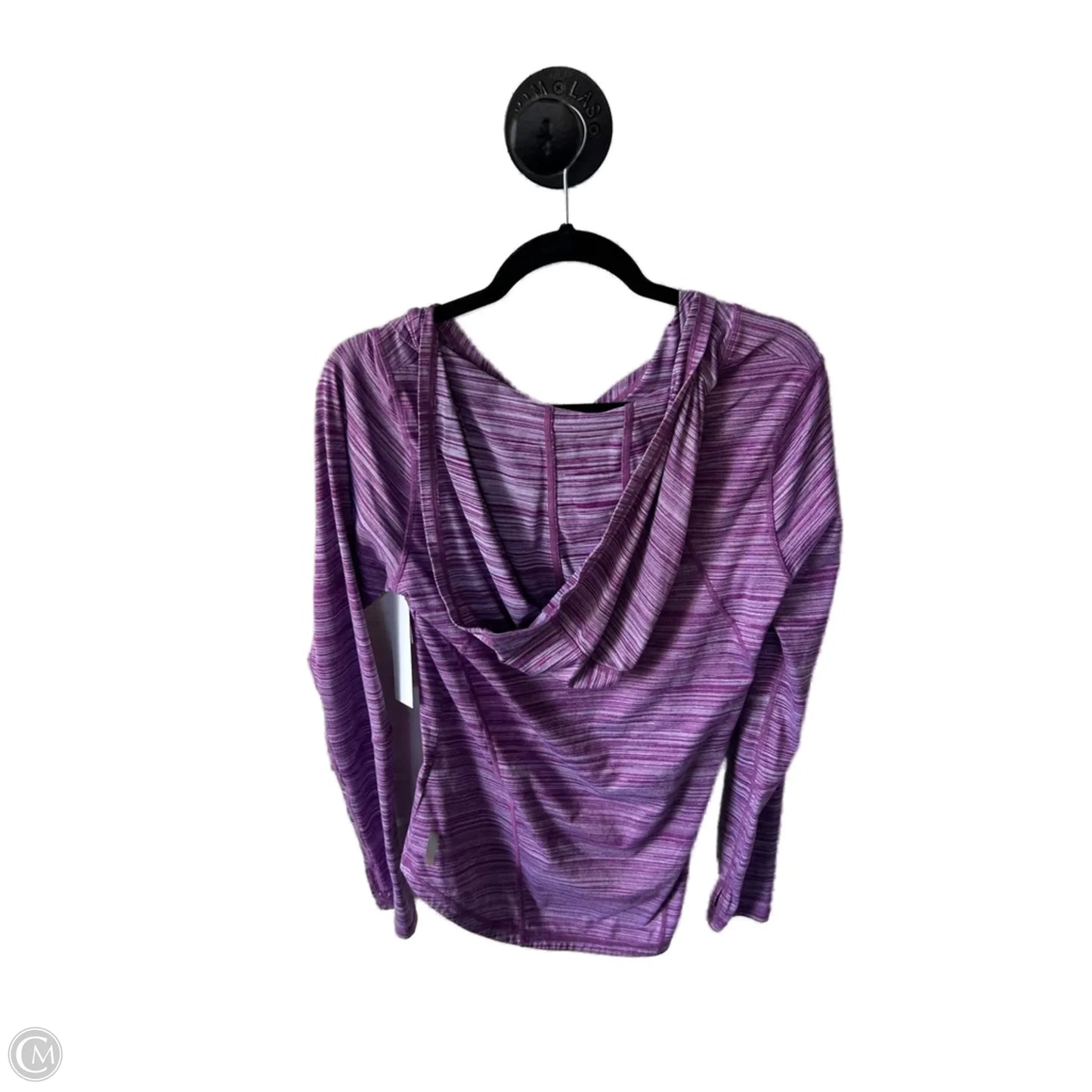 Athletic Top Long Sleeve Hoodie By Zella In Purple, Size: M
