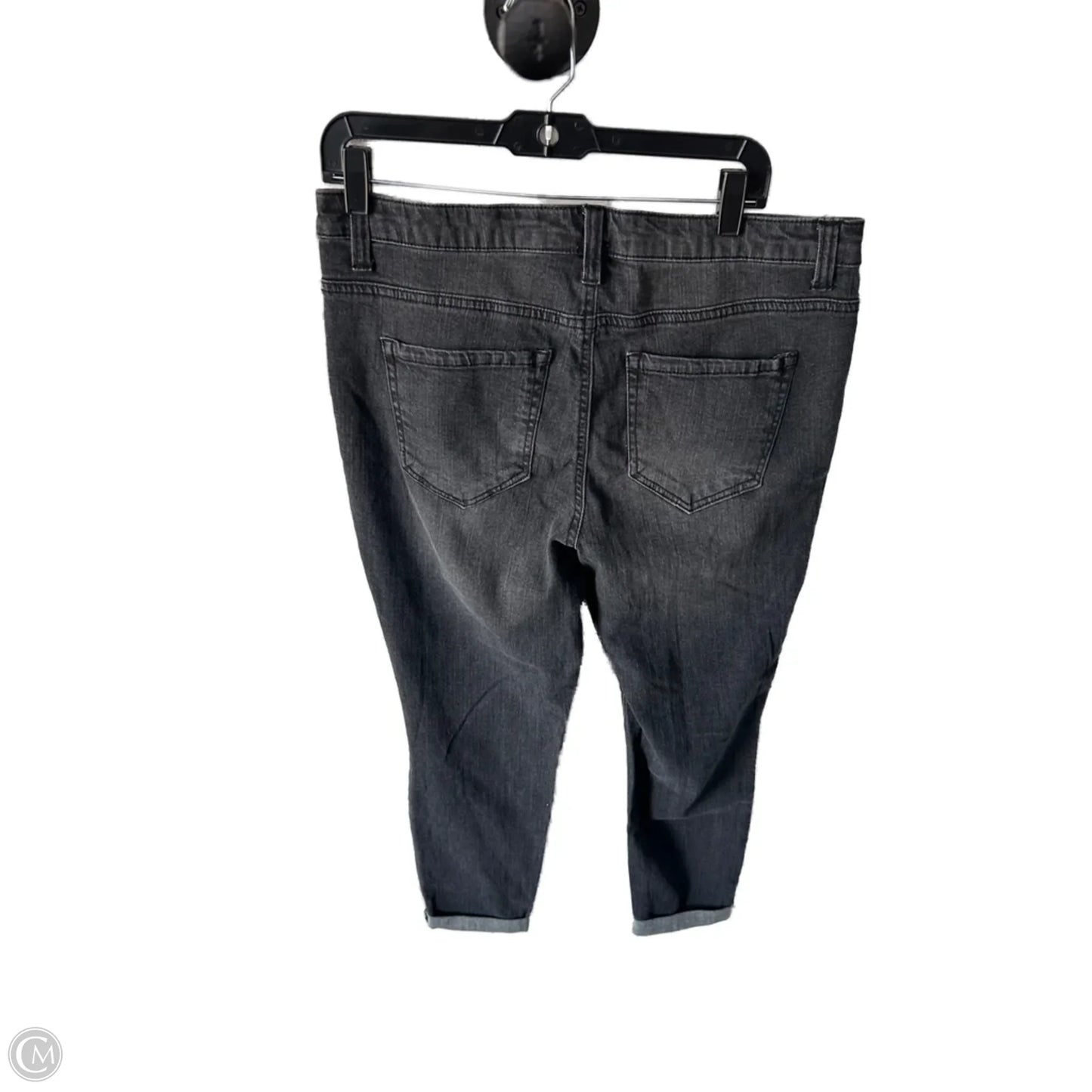 Jeans Skinny By Clothes Mentor In Black Denim, Size: 14