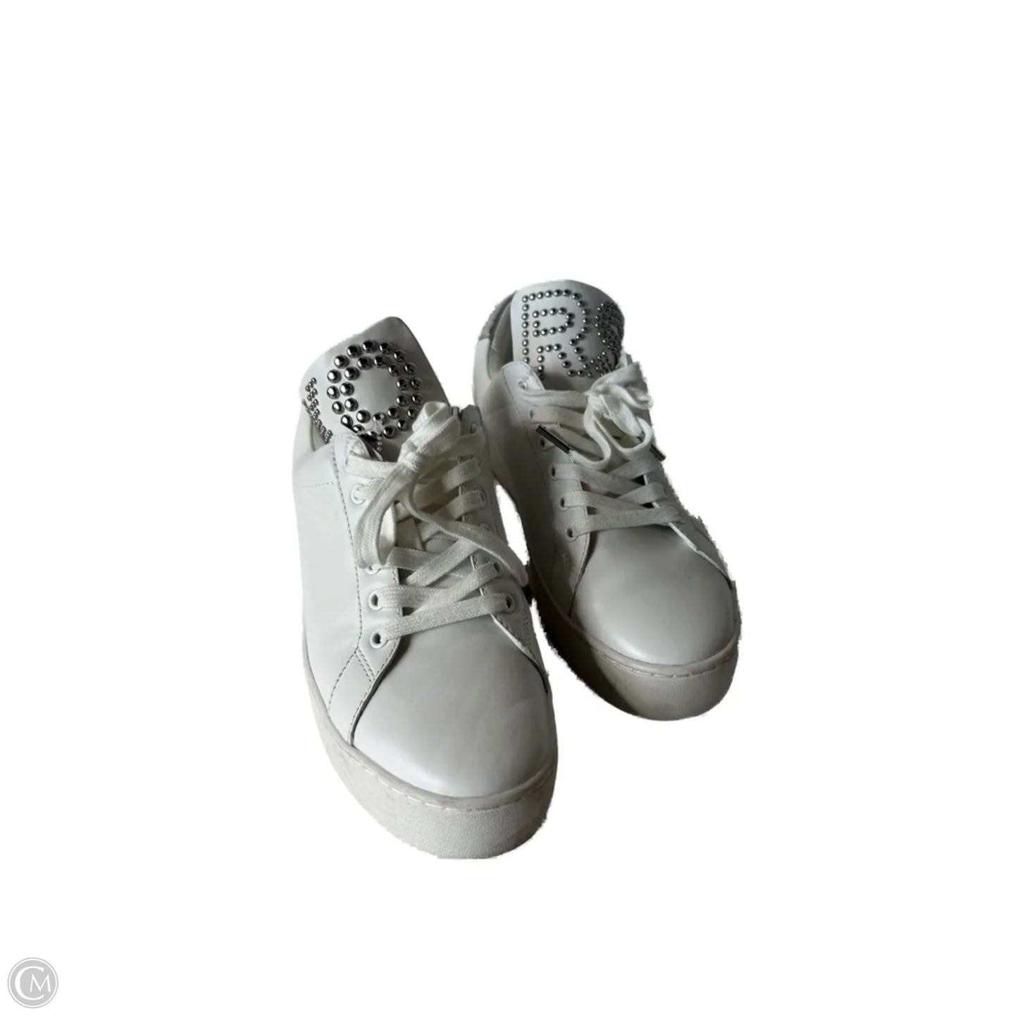 Shoes Sneakers By Michael By Michael Kors In Silver & White, Size: 9.5