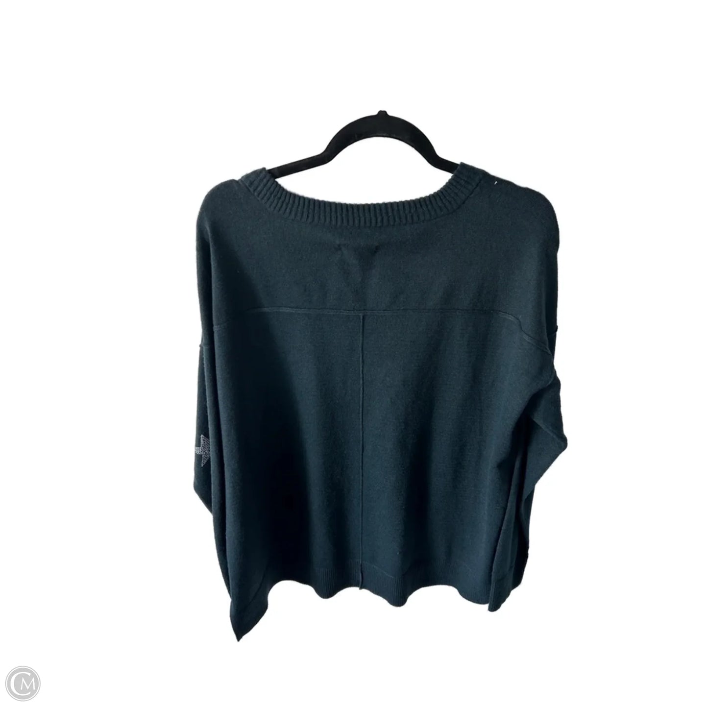 Sweater By Knox Rose In Blue & Silver, Size: Xxl