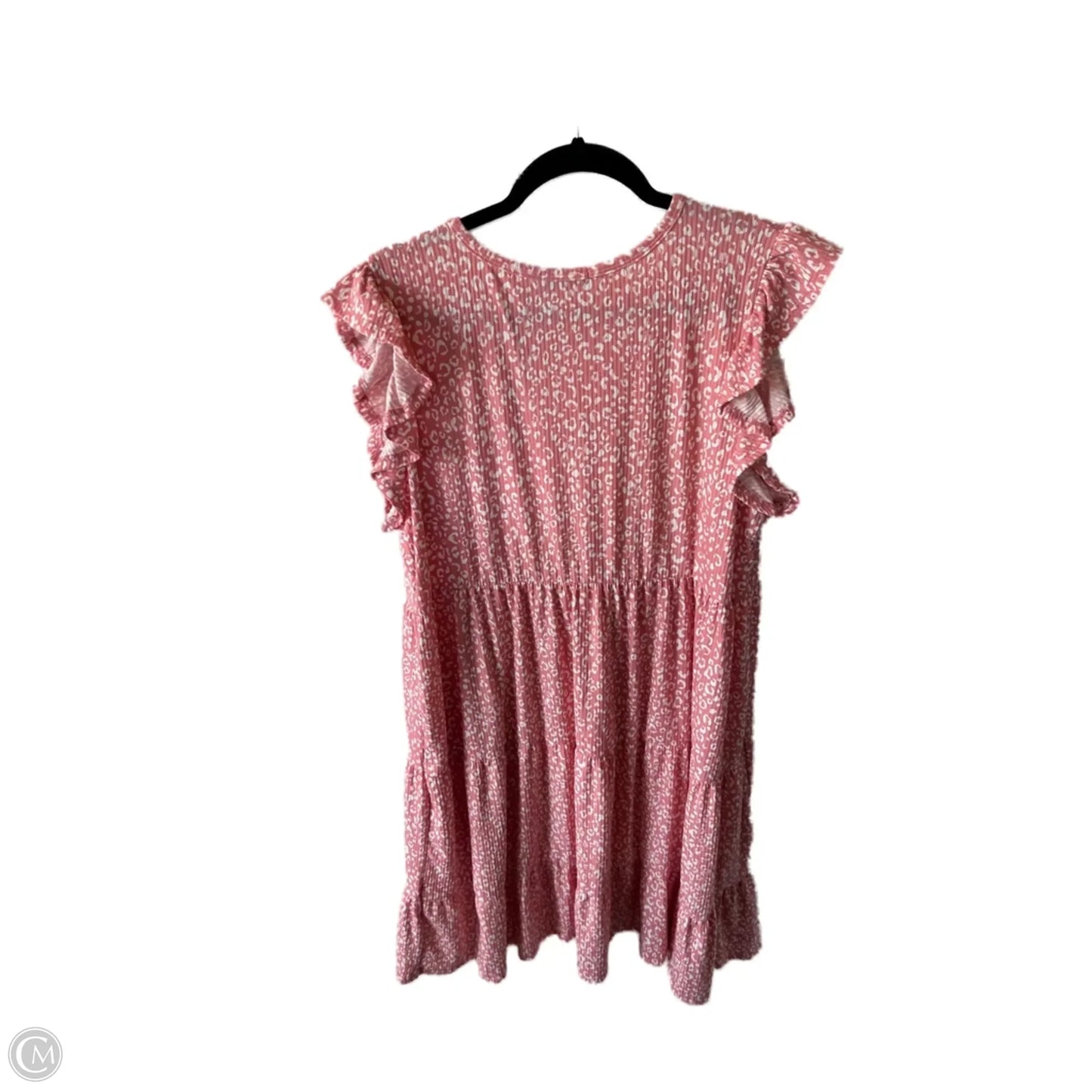 Dress Casual Midi By Heimish Usa In Pink & White, Size: 3x