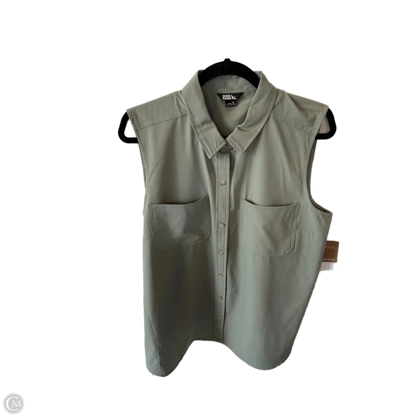 Top Sleeveless By Eddie Bauer In Green, Size: Xl