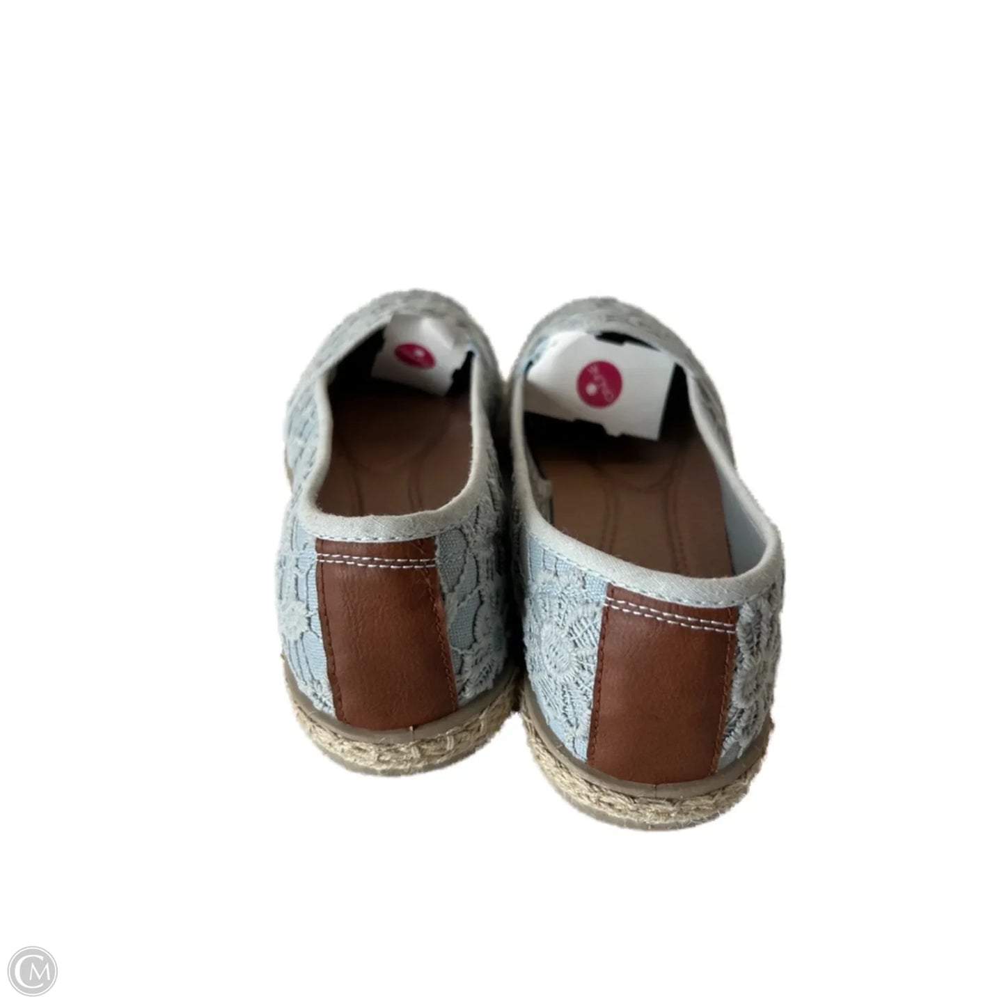 Shoes Flats By Clothes Mentor In Blue & Tan, Size: 10