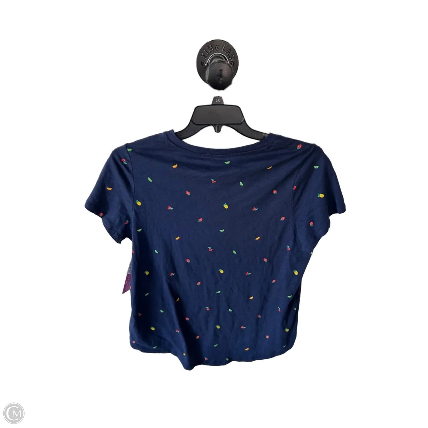 Top Short Sleeve Basic By Old Navy In Blue & Green, Size: L