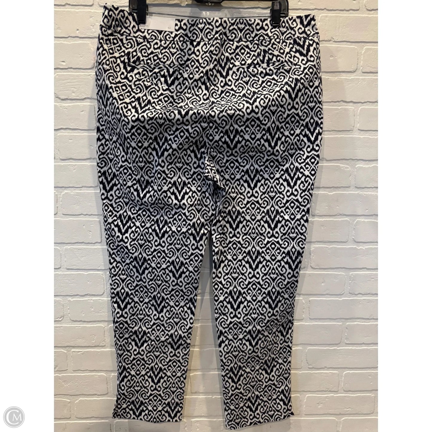 Pants Dress By Chicos In Blue & White, Size: 16