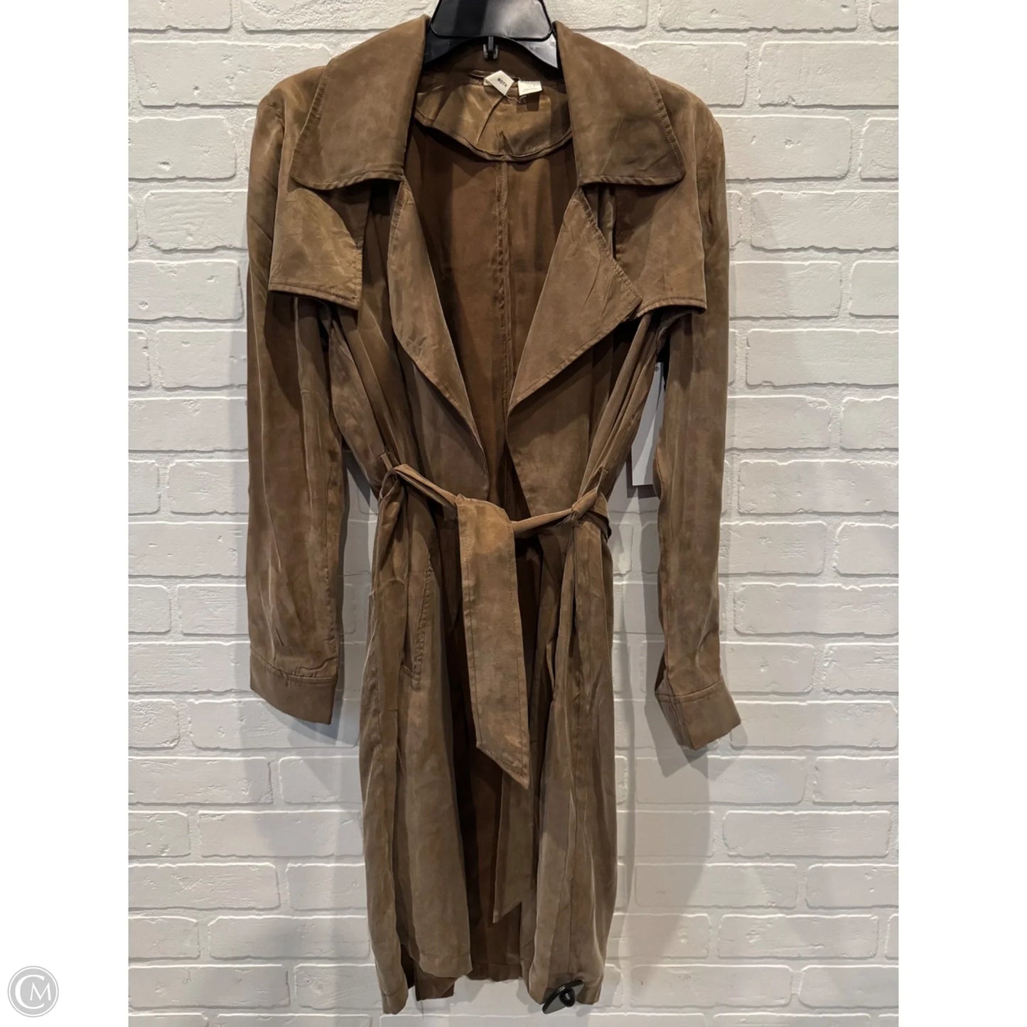 Coat Trench Coat By Moth In Brown, Size: S