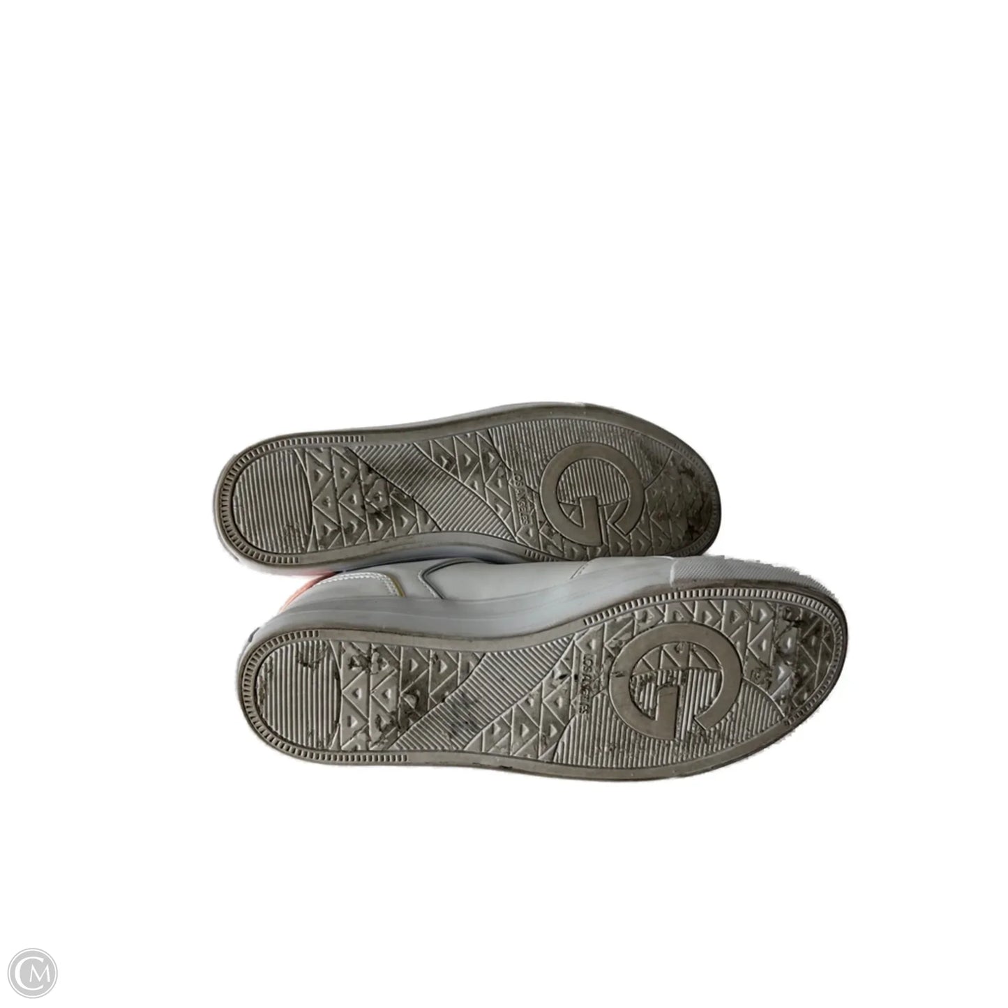 Shoes Sneakers By Guess In Blue & Silver, Size: 9