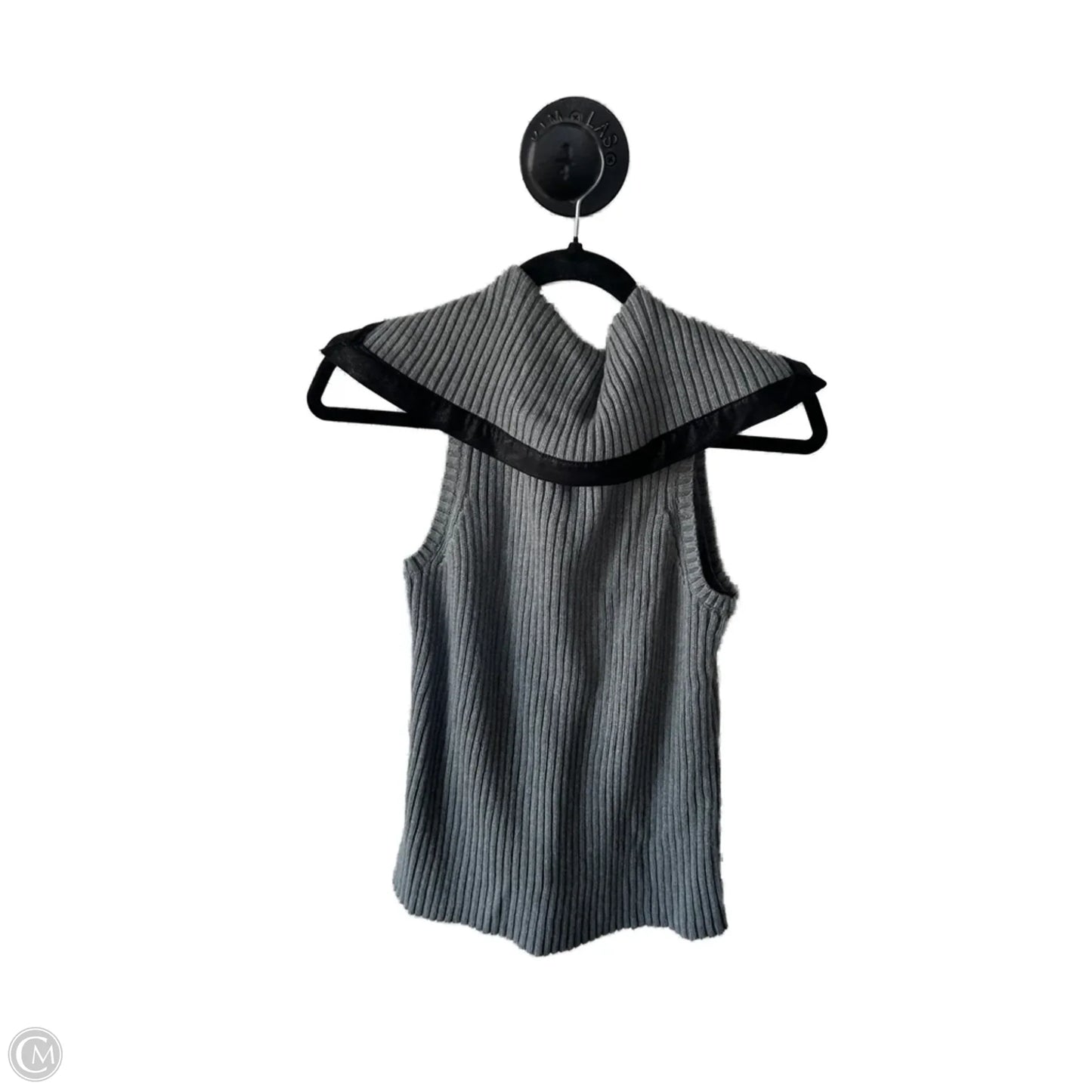 Vest Sweater By August Silk In Grey, Size: S