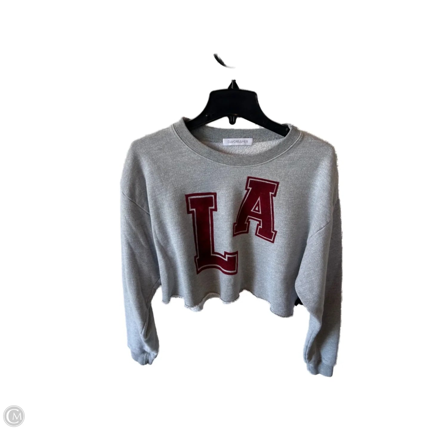 Sweatshirt Crewneck By Daydreamer In Grey & Red, Size: S