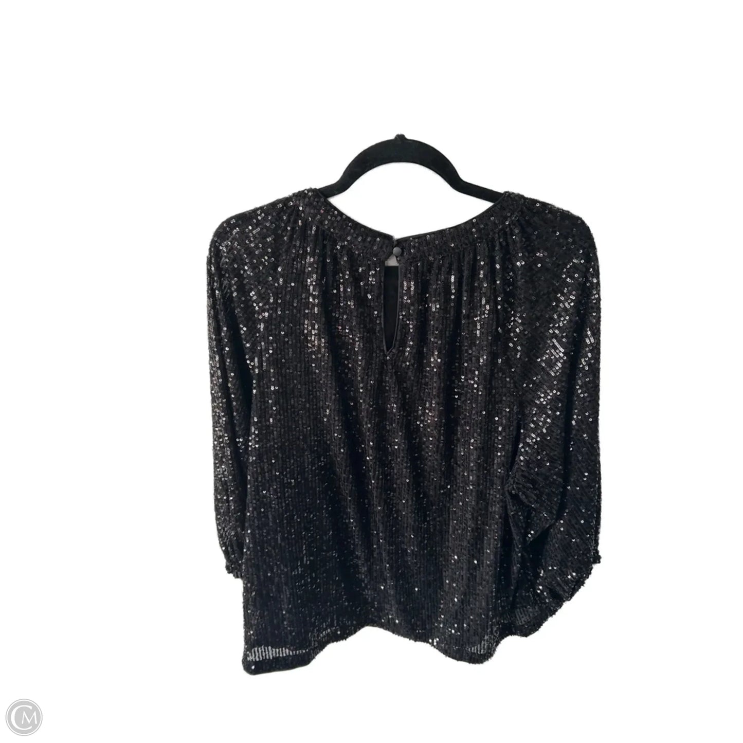 Top 3/4 Sleeve By Vince Camuto In Black, Size: Xl