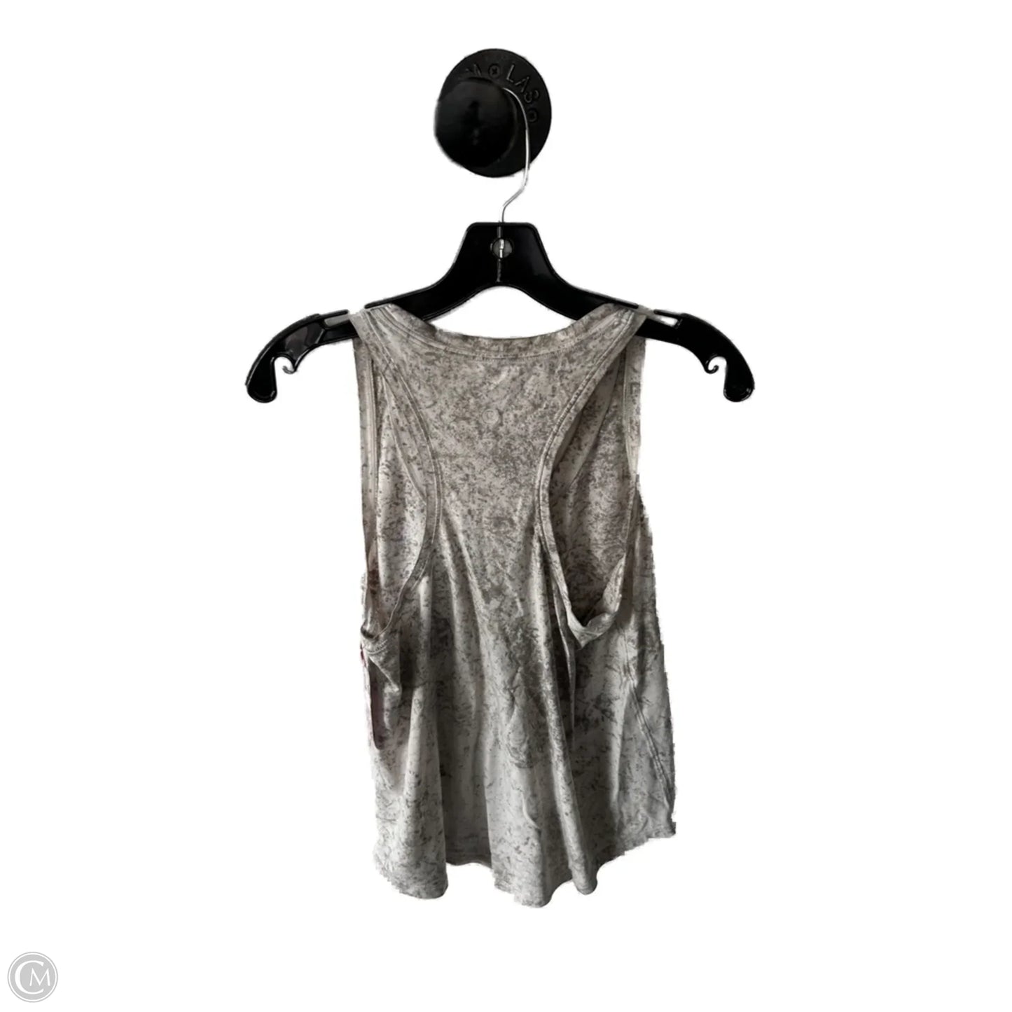 Athletic Tank Top By Lululemon In Grey & White, Size: S