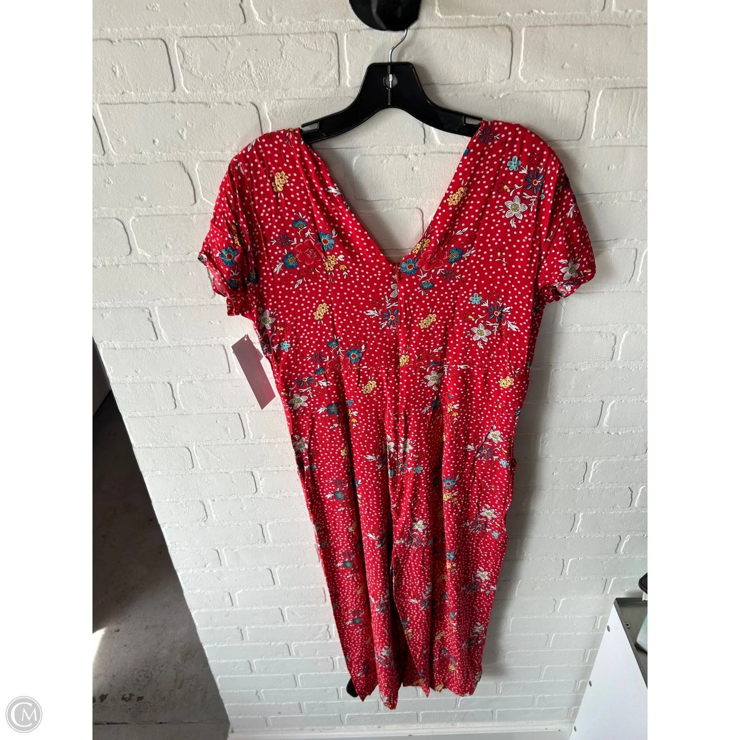 Jumpsuit By Cma In Red & White, Size: M
