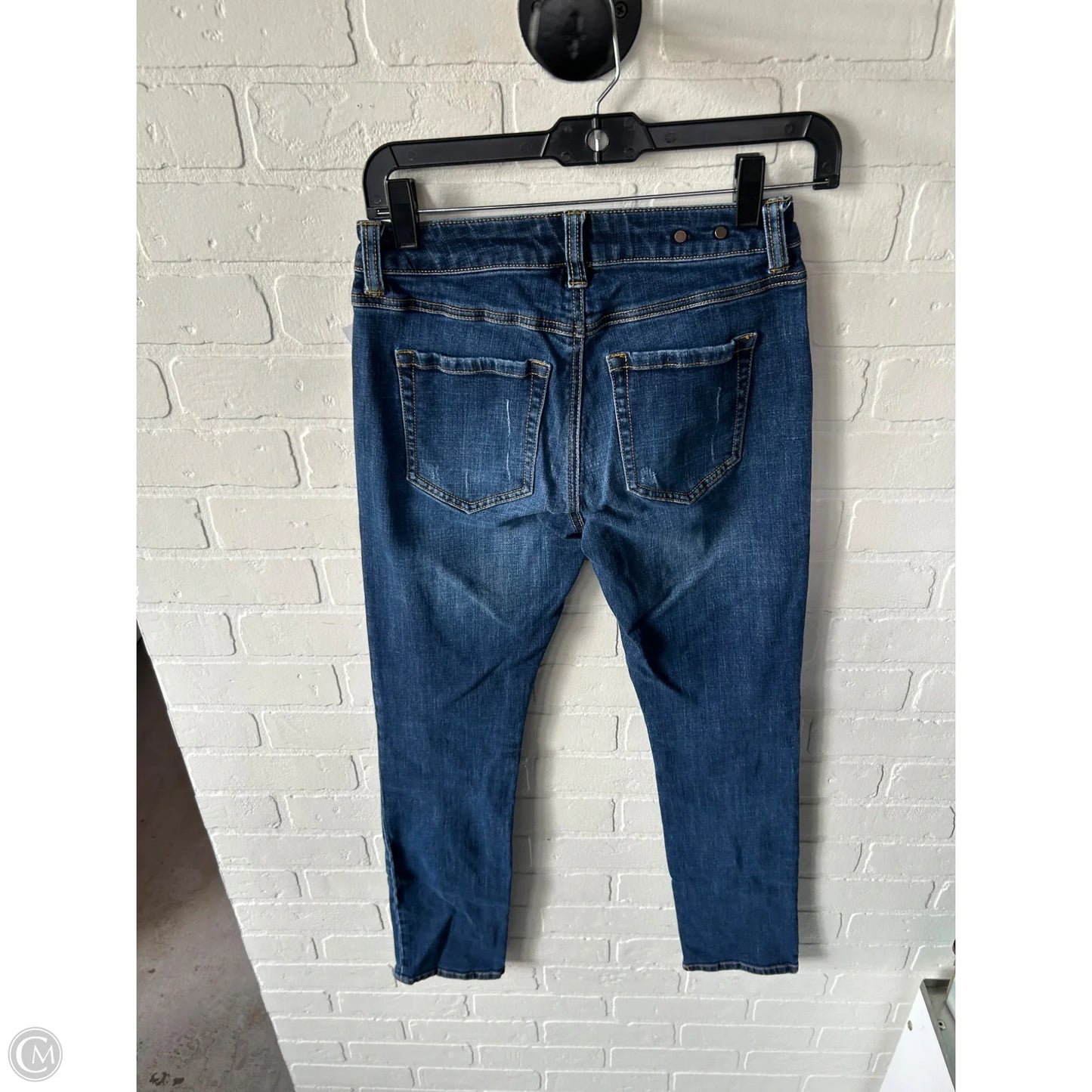 Jeans Straight By Cabi In Blue Denim, Size: 0