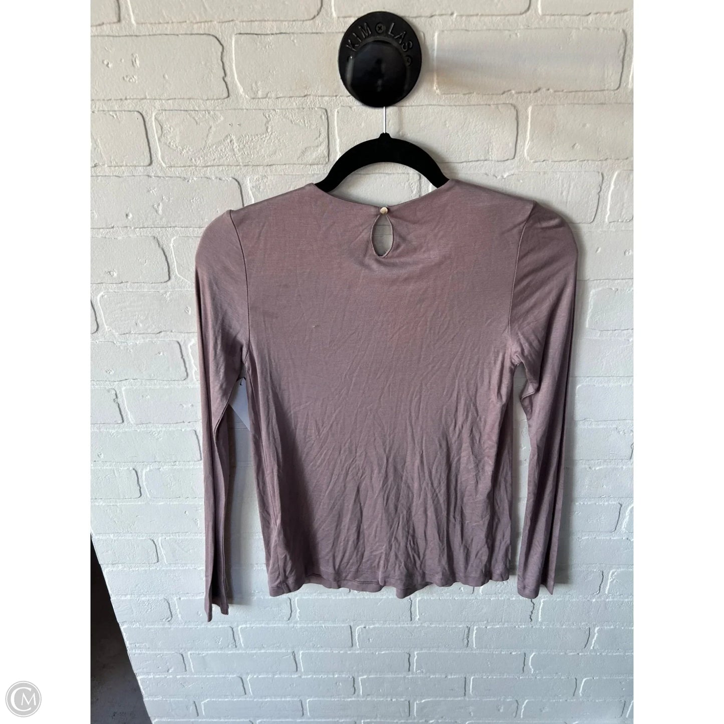Top Long Sleeve By H&m In Purple, Size: Xs