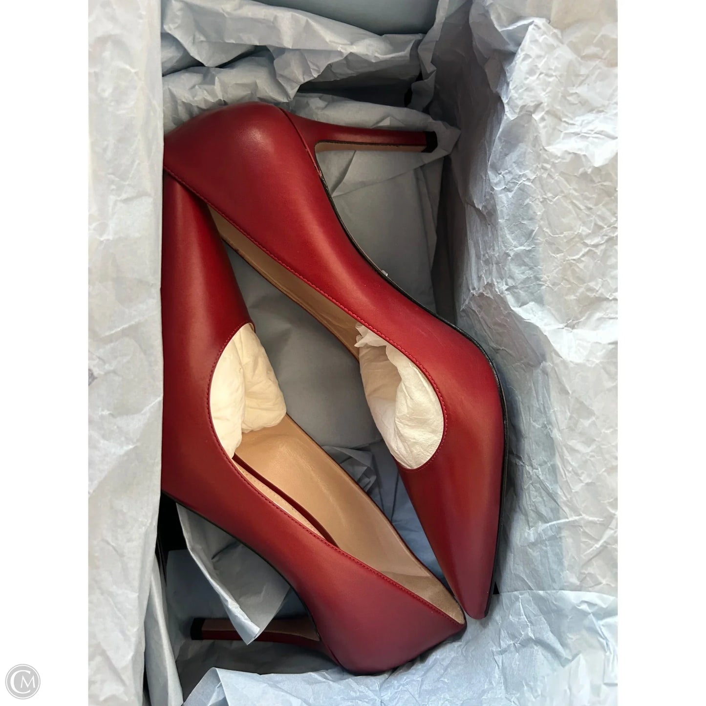 Shoes Luxury Designer By Prada In Red, Size: 6.5