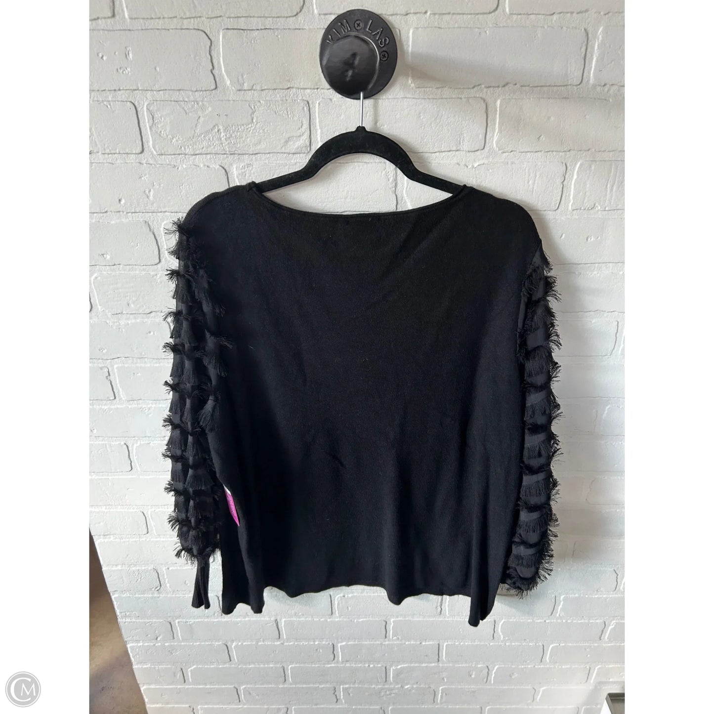 Top Long Sleeve By Tahari In Black, Size: 1x