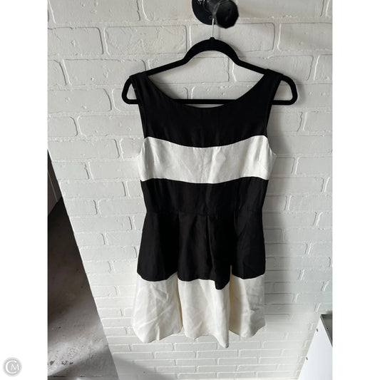 Dress Designer By Kate Spade In Black & Cream, Size: M