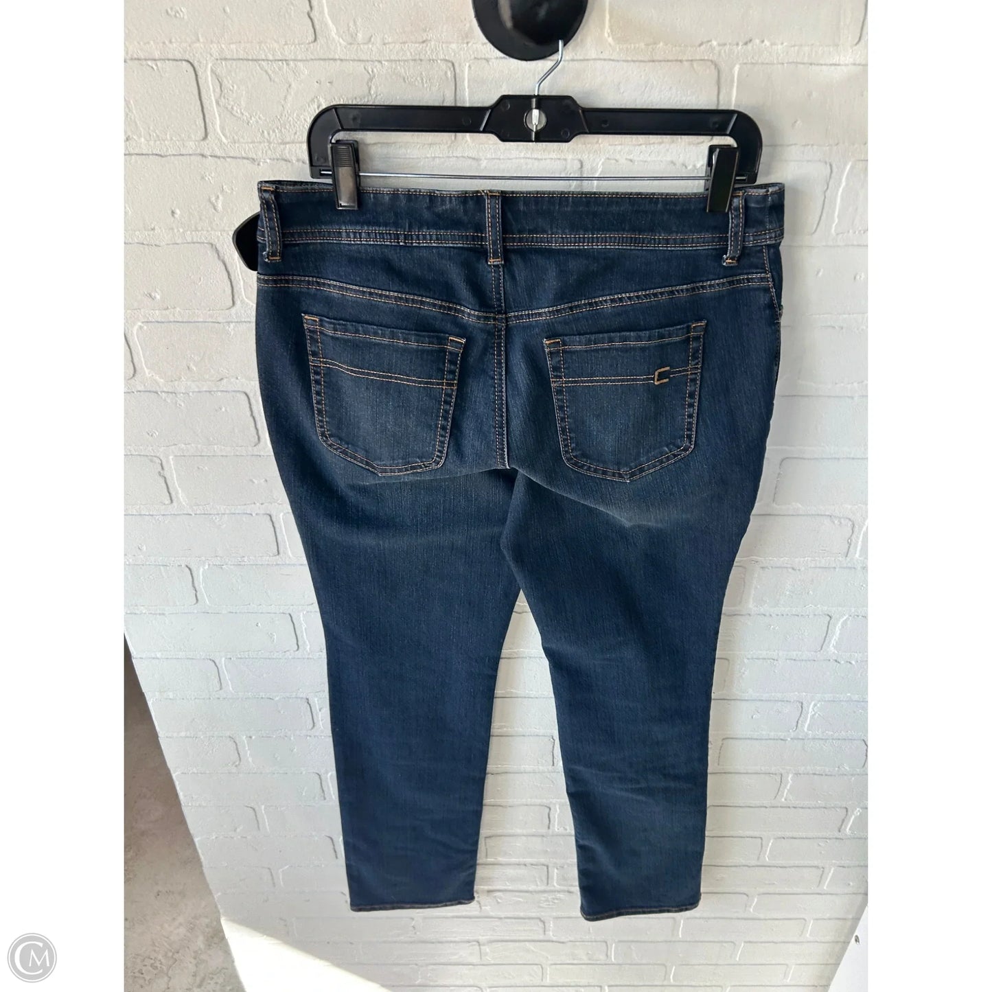 Jeans Straight By Chicos In Blue Denim, Size: 6p