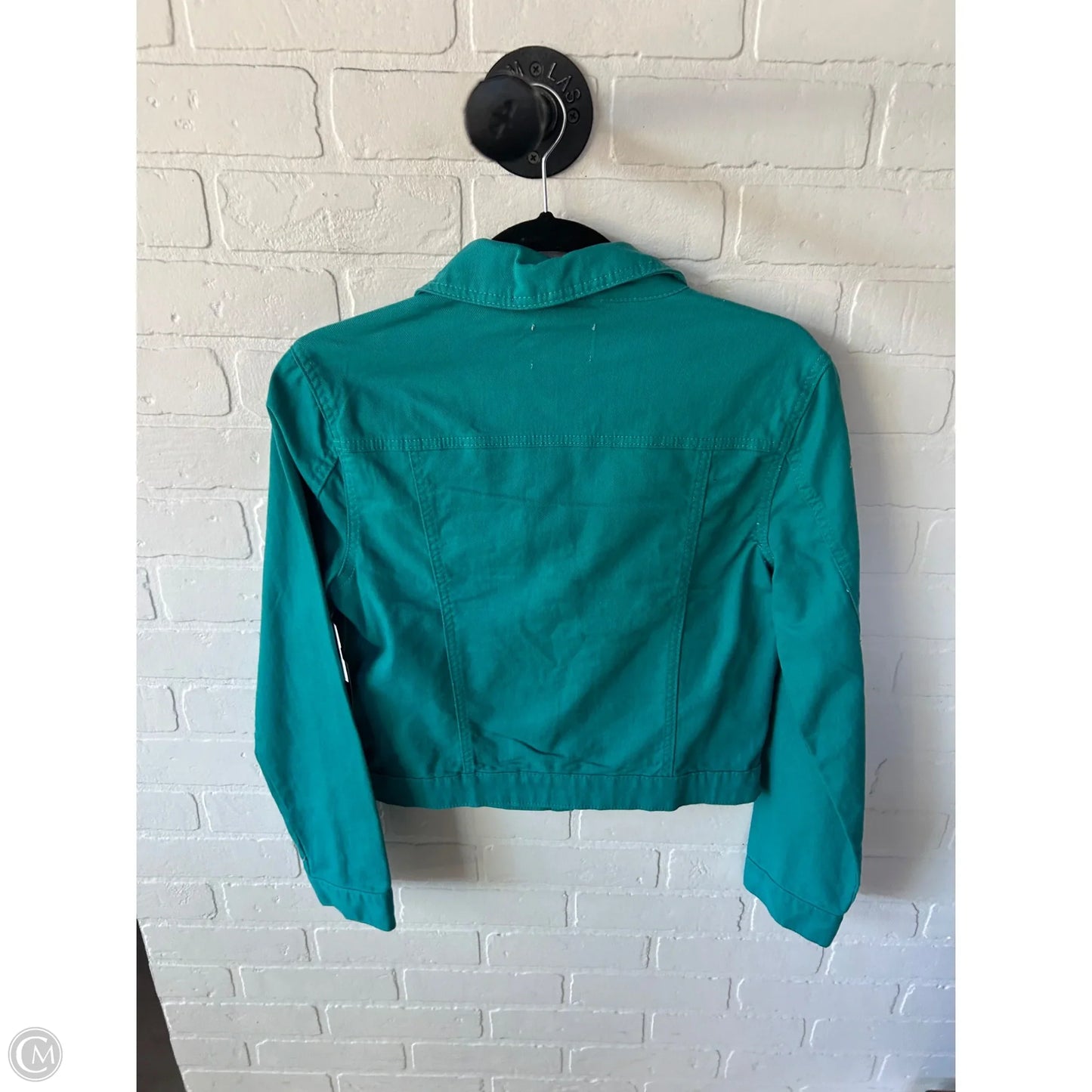 Jacket Denim By Curve Appeal In Teal, Size: S