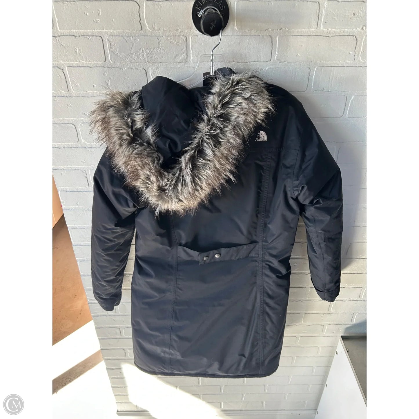 Coat Parka By The North Face In Blue & Grey, Size: L