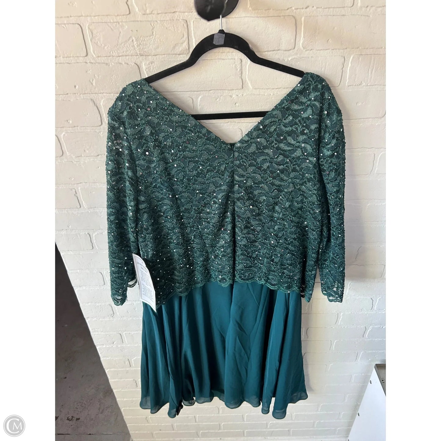 Dress Party Midi By Roamans In Green, Size: 3x