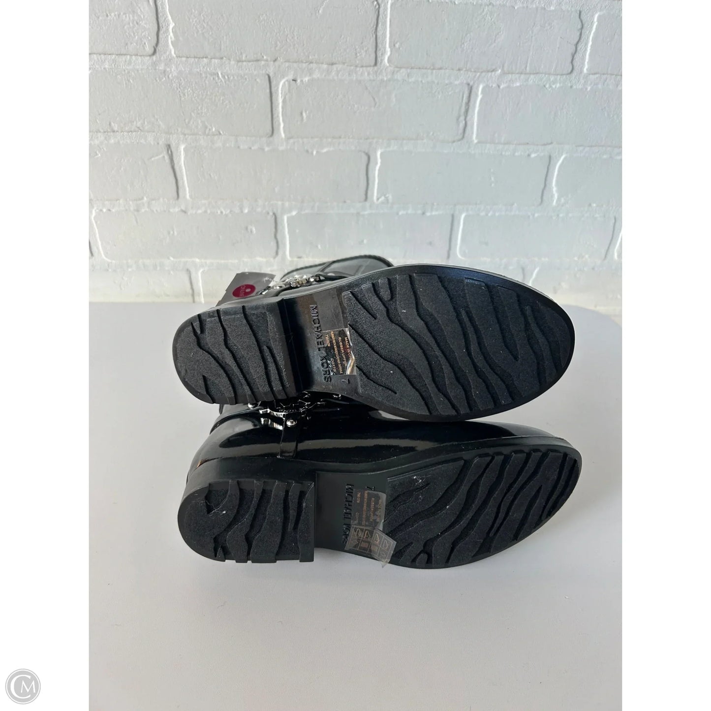 Boots Designer By Michael Kors In Black, Size: 7