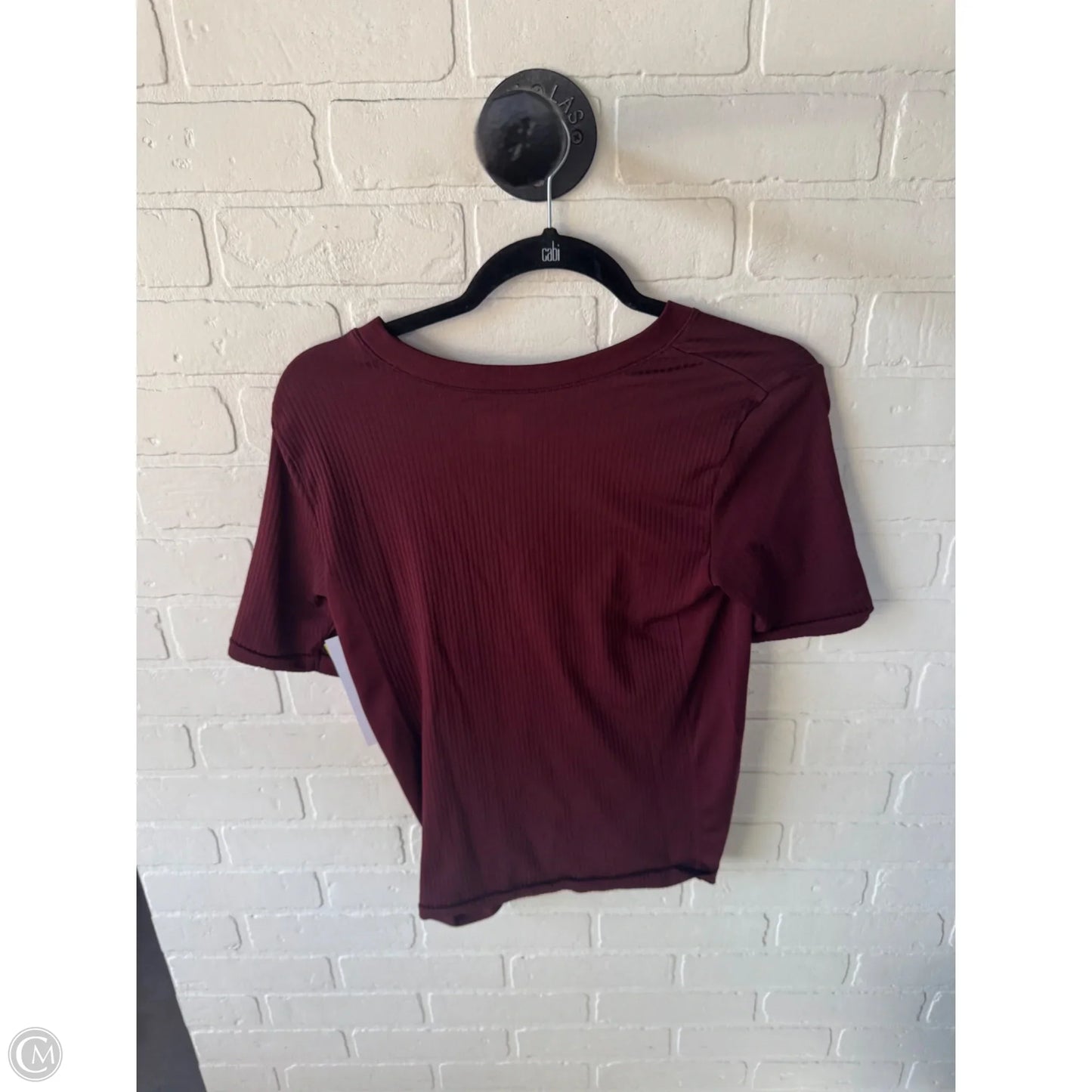 Athletic Top Short Sleeve By Athleta In Brown, Size: M