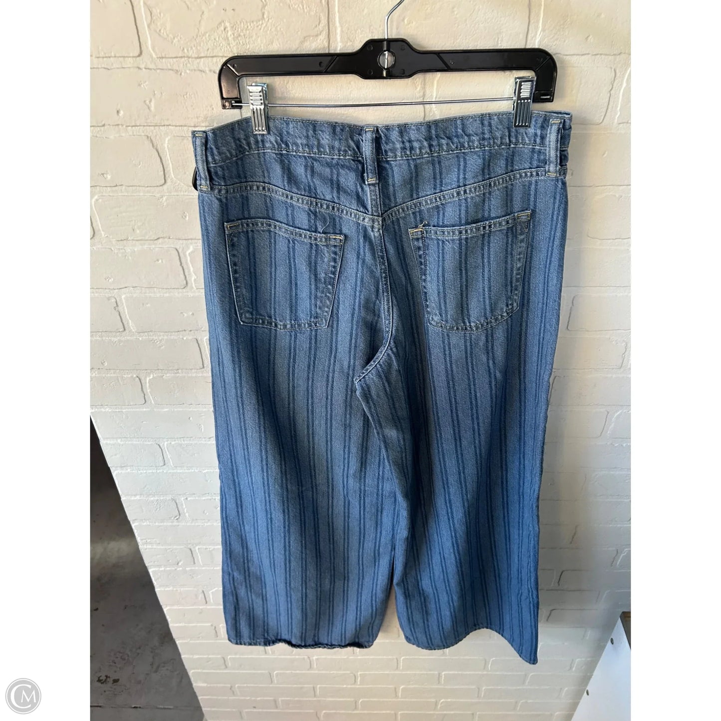 Jeans Wide Leg By Gap In Blue Denim, Size: 10l