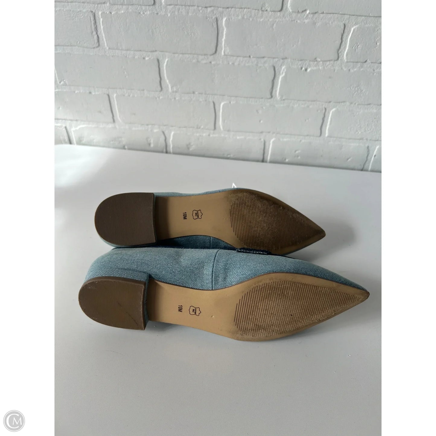 Shoes Flats By Talbots In Blue Denim, Size: 10