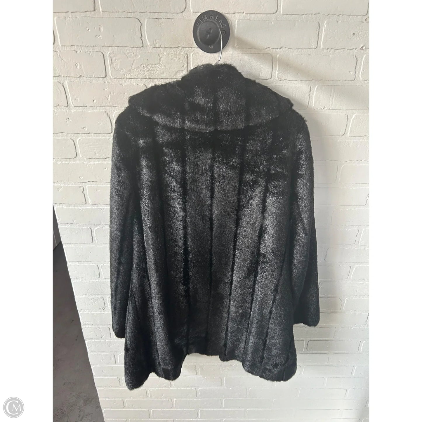 Coat Faux Fur & Sherpa By East 5th In Black, Size: L