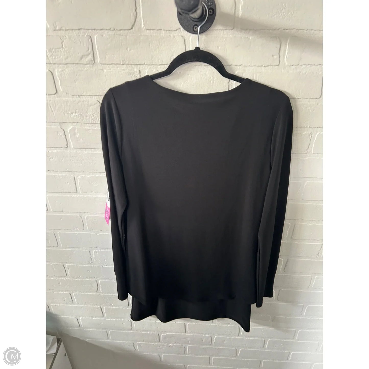 Tunic Long Sleeve By White House Black Market In Black, Size: M