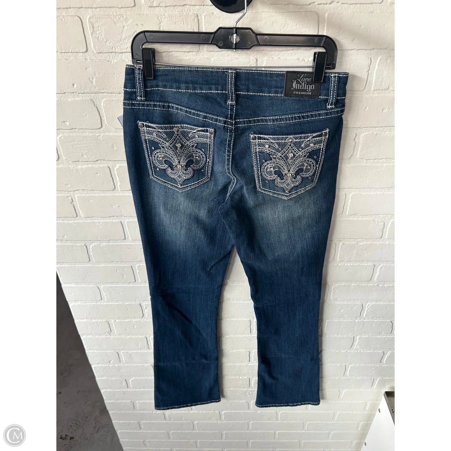 Jeans Boot Cut By Love Indigo In Blue Denim, Size: 6