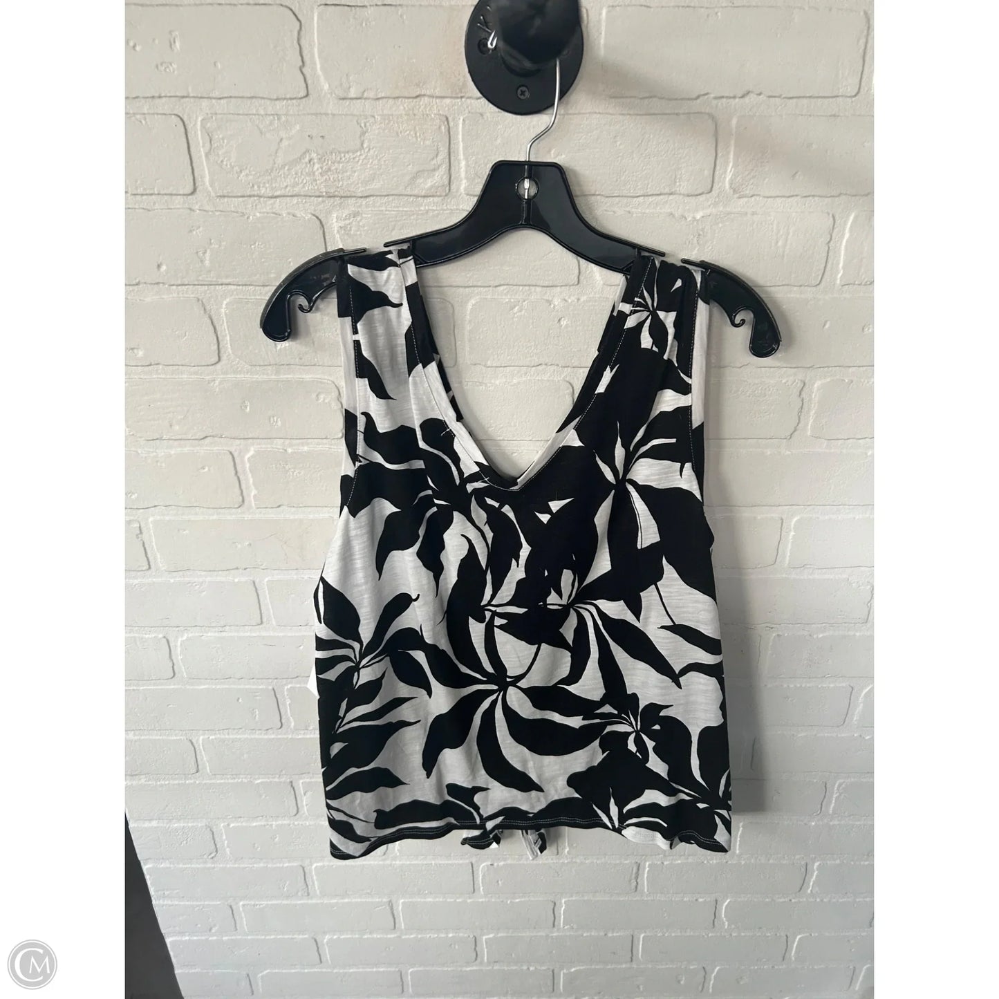 Top Sleeveless By Sanctuary In Black & White, Size: Xl