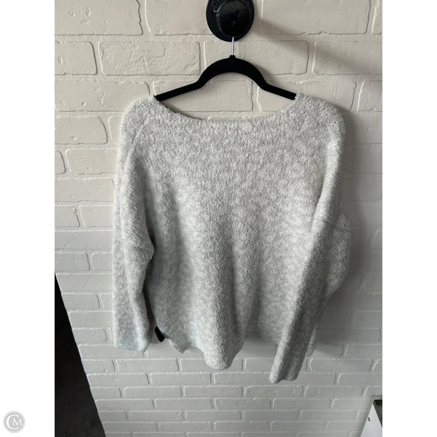 Sweater By H For Halston In Grey & White, Size: Xl