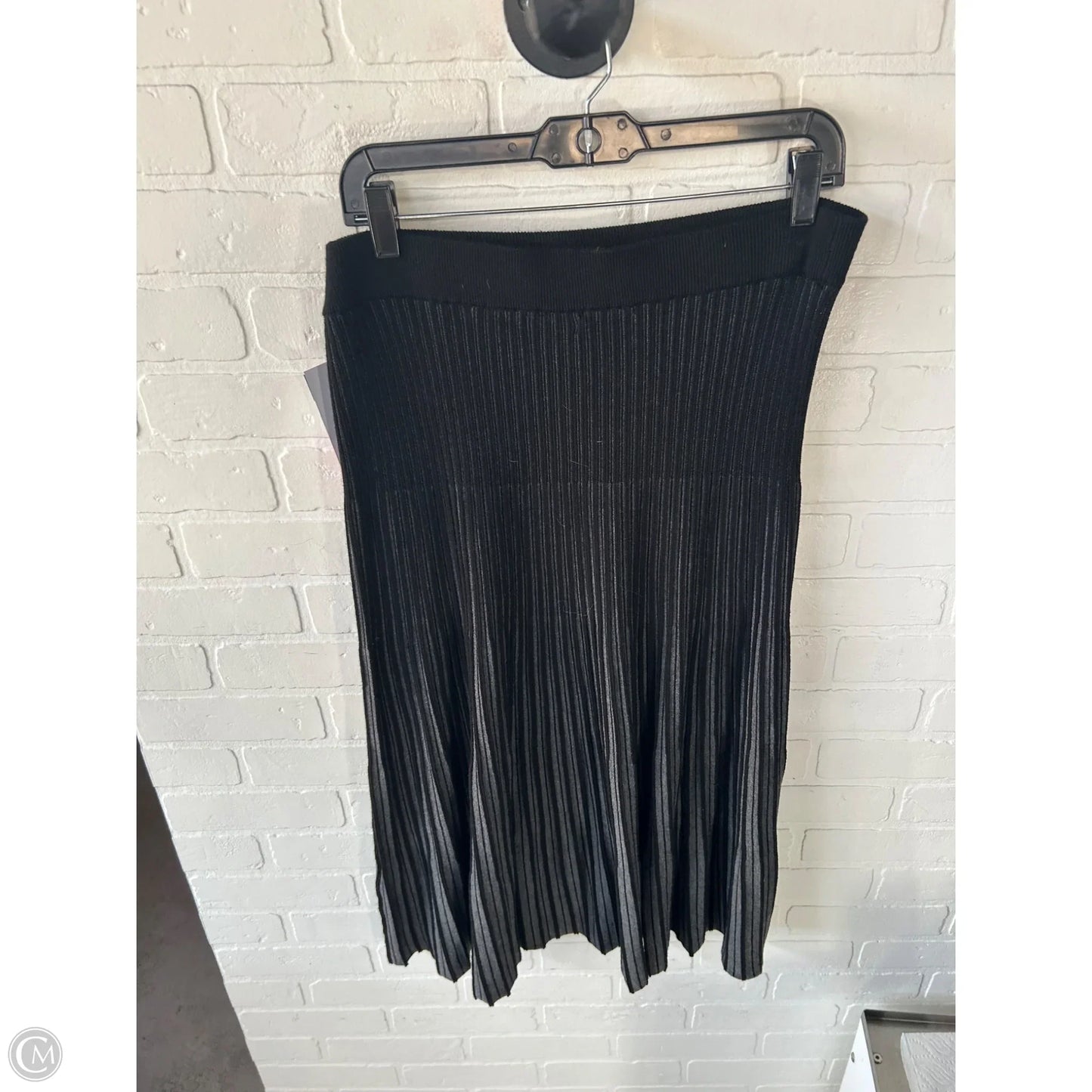 Skirt Midi By Max Studio In Black & Grey, Size: 16