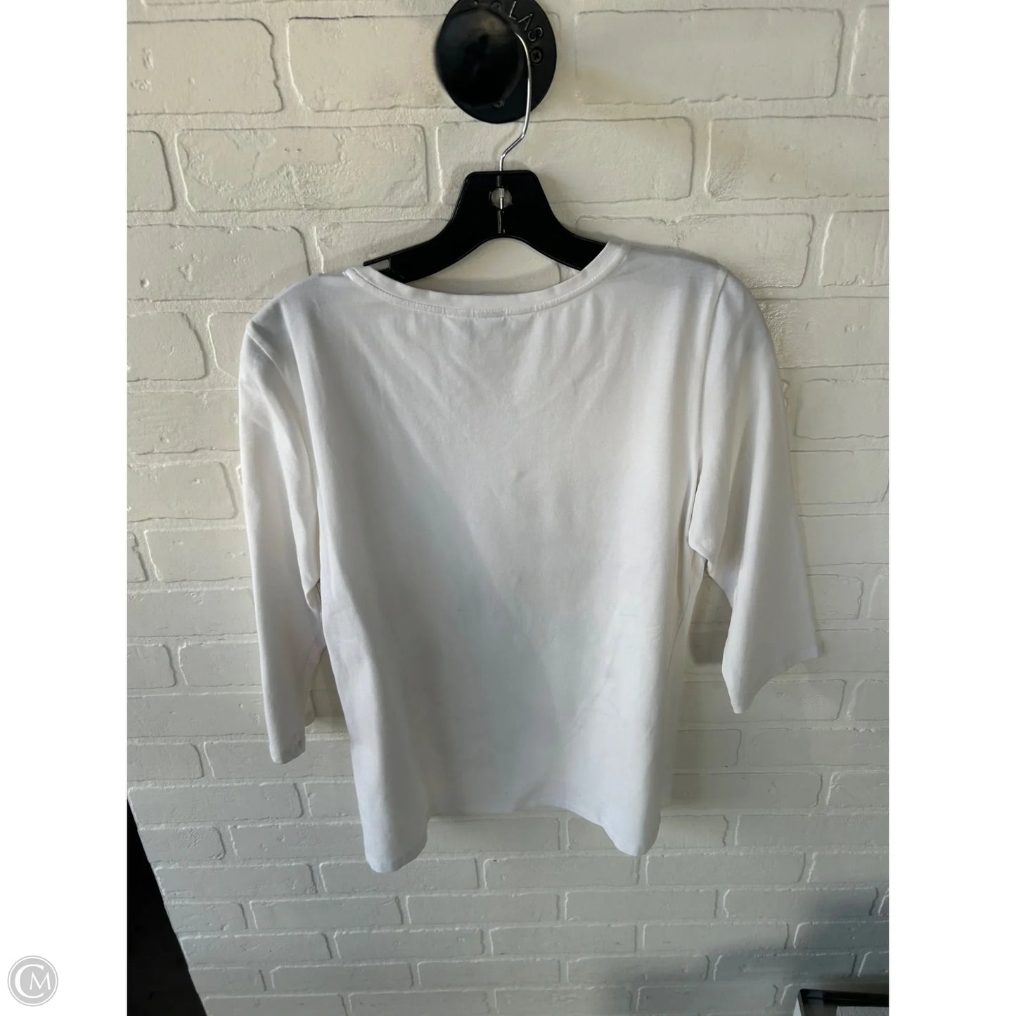 Top 3/4 Sleeve By Christopher And Banks In Red & White, Size: S