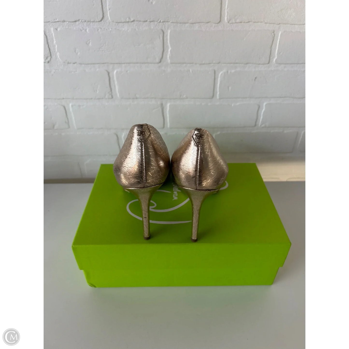 Shoes Heels Stiletto By Sam Edelman In Gold, Size: 8