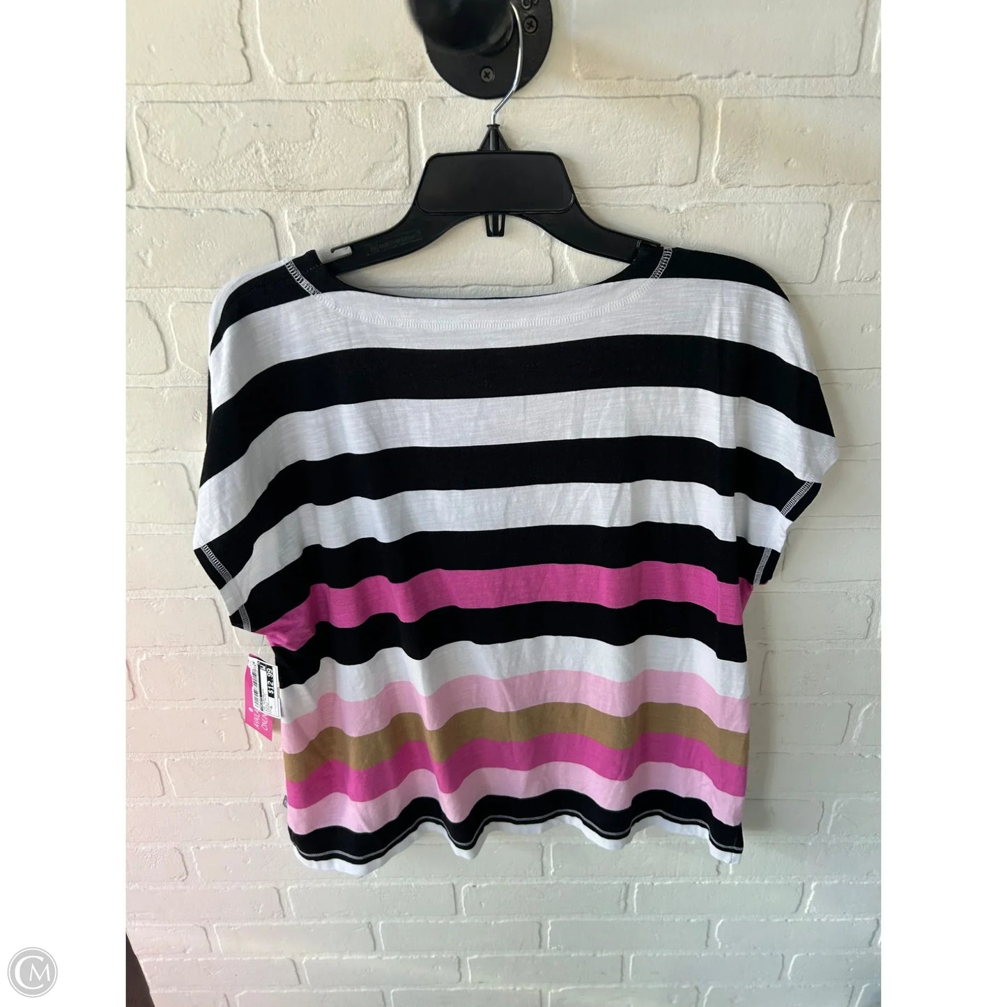 Top Sleeveless By Talbots In Black & White, Size: Xl