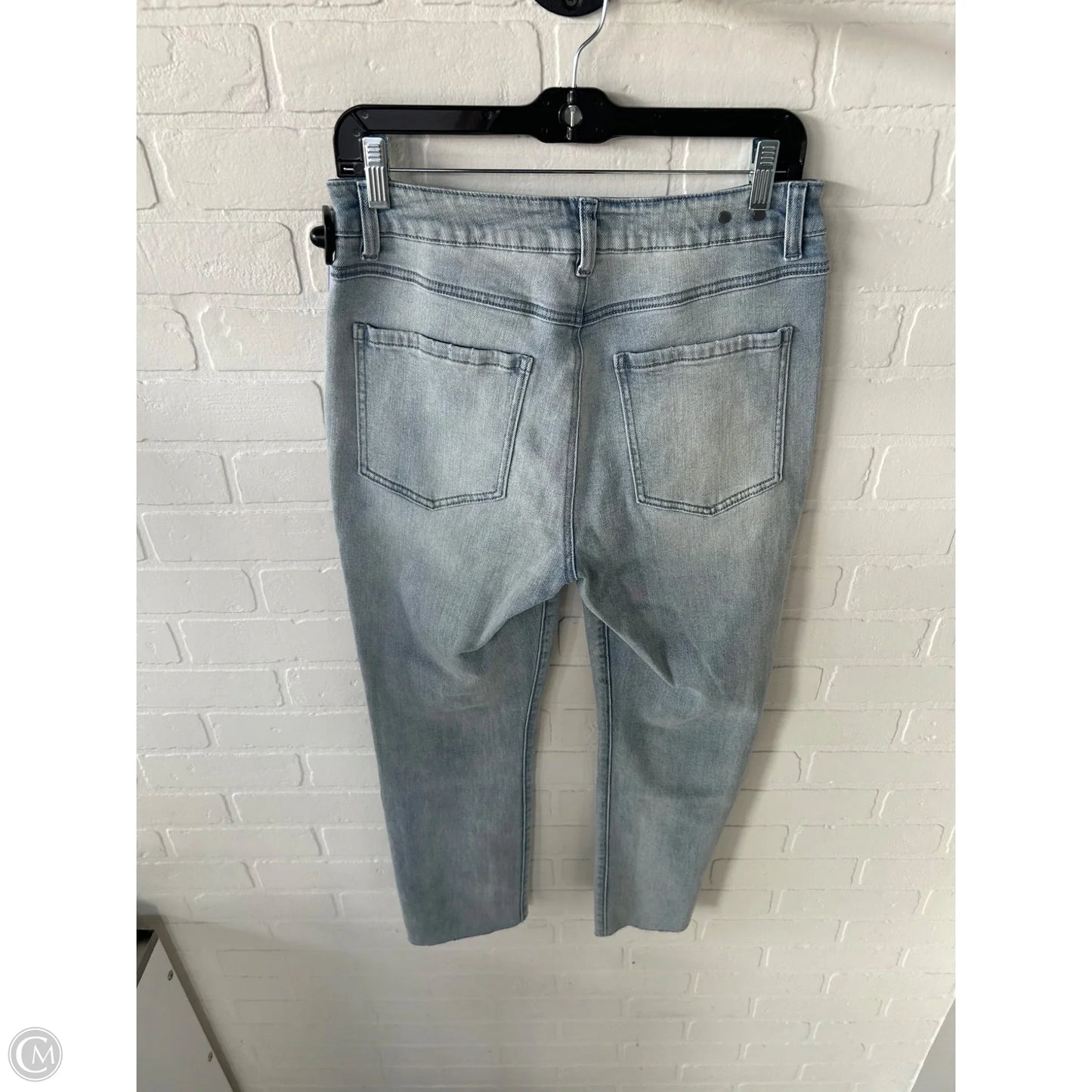 Jeans Straight By Cabi In Blue Denim, Size: 6