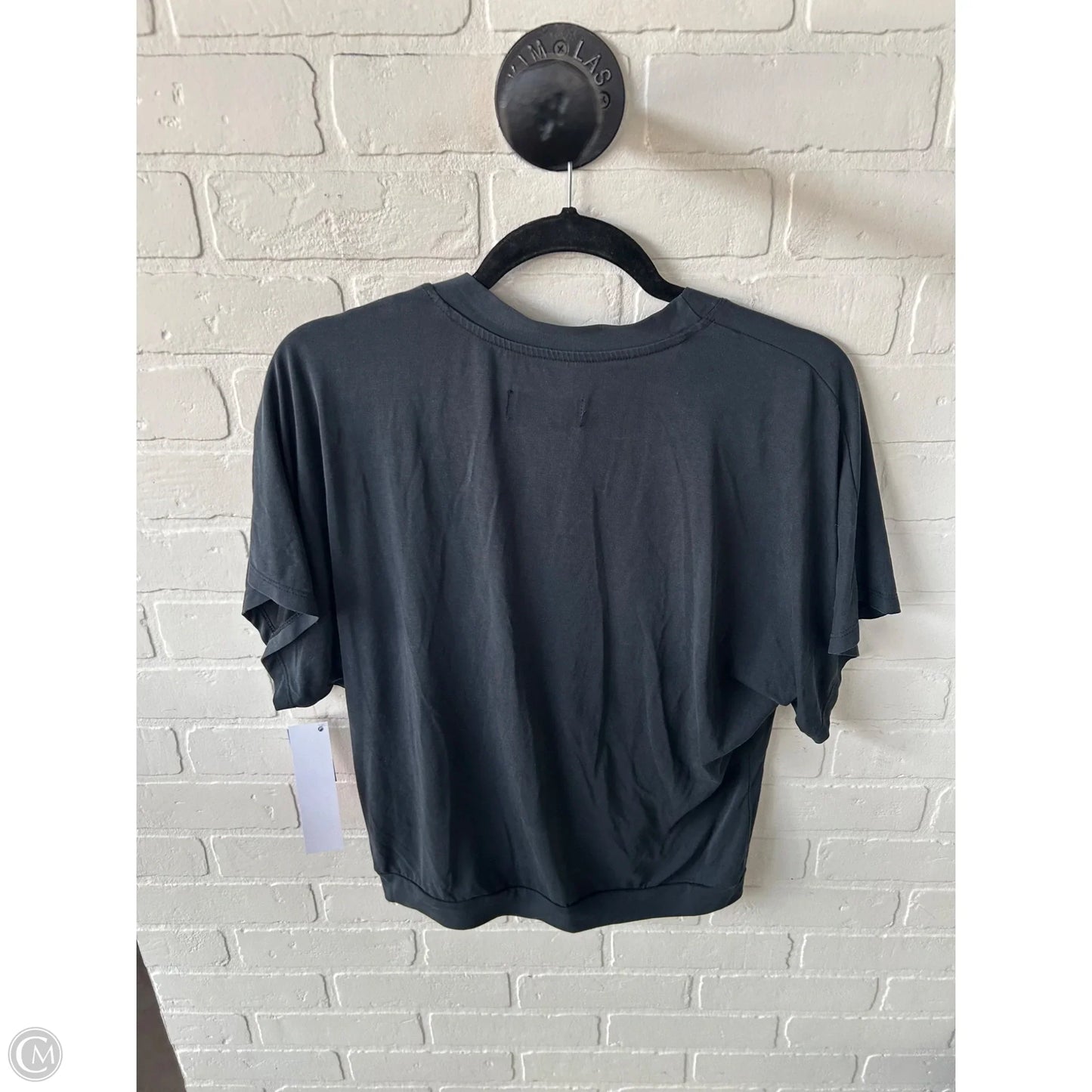 Top Short Sleeve By Anthropologie In Blue & Grey, Size: S