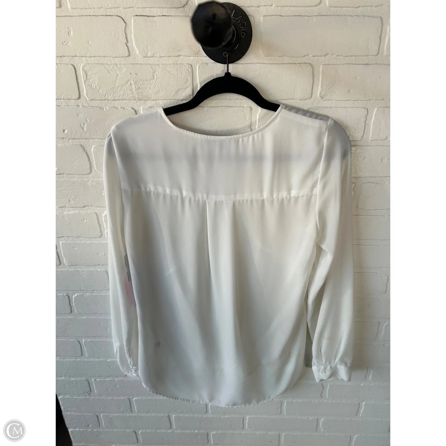 Blouse Long Sleeve By Ro & De In White, Size: S