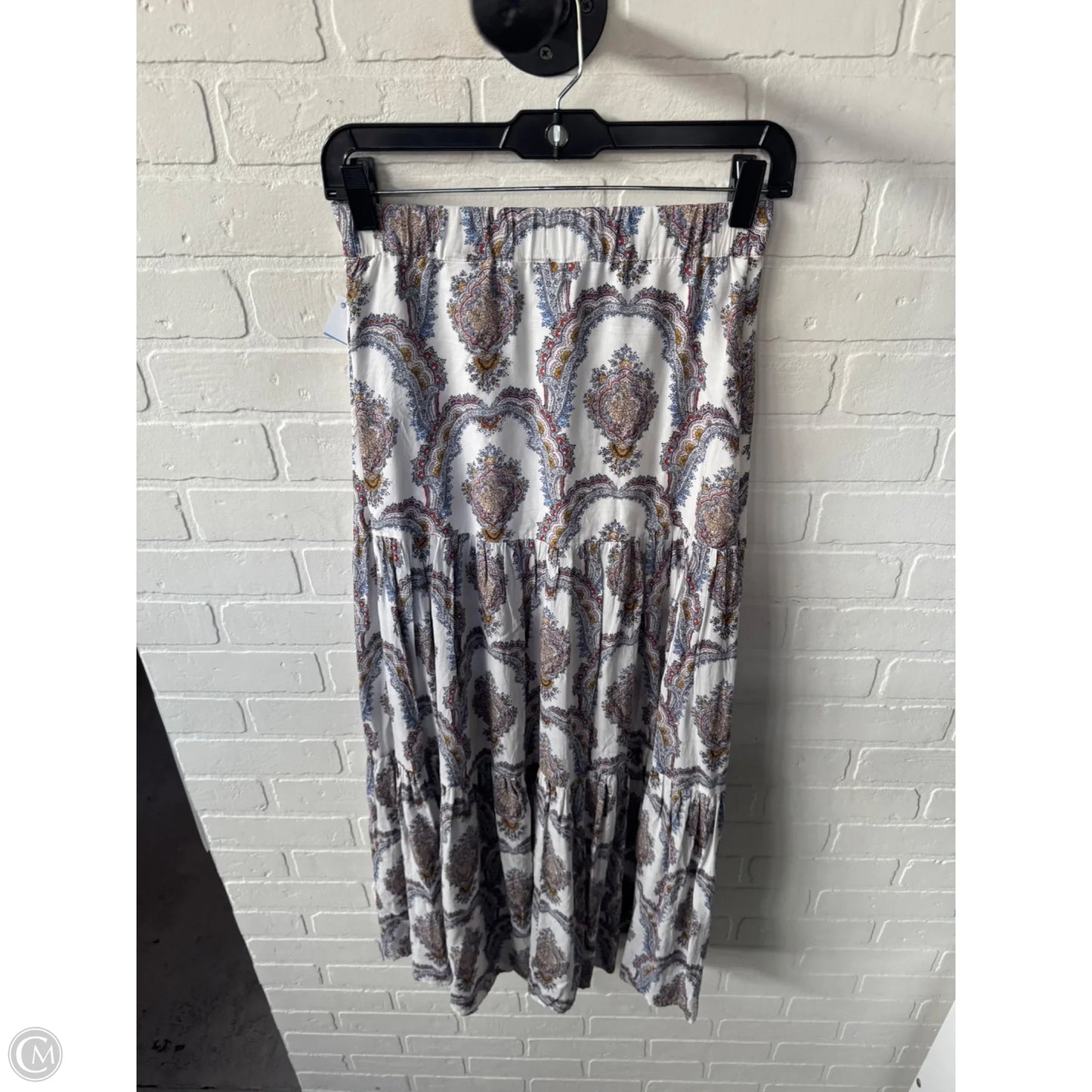 Skirt Maxi By H&m In Blue & White, Size: 4