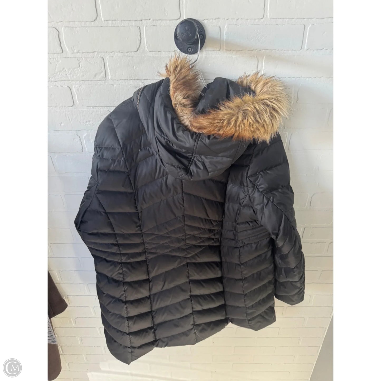 Coat Puffer & Quilted By Marc New York In Black, Size: 2x