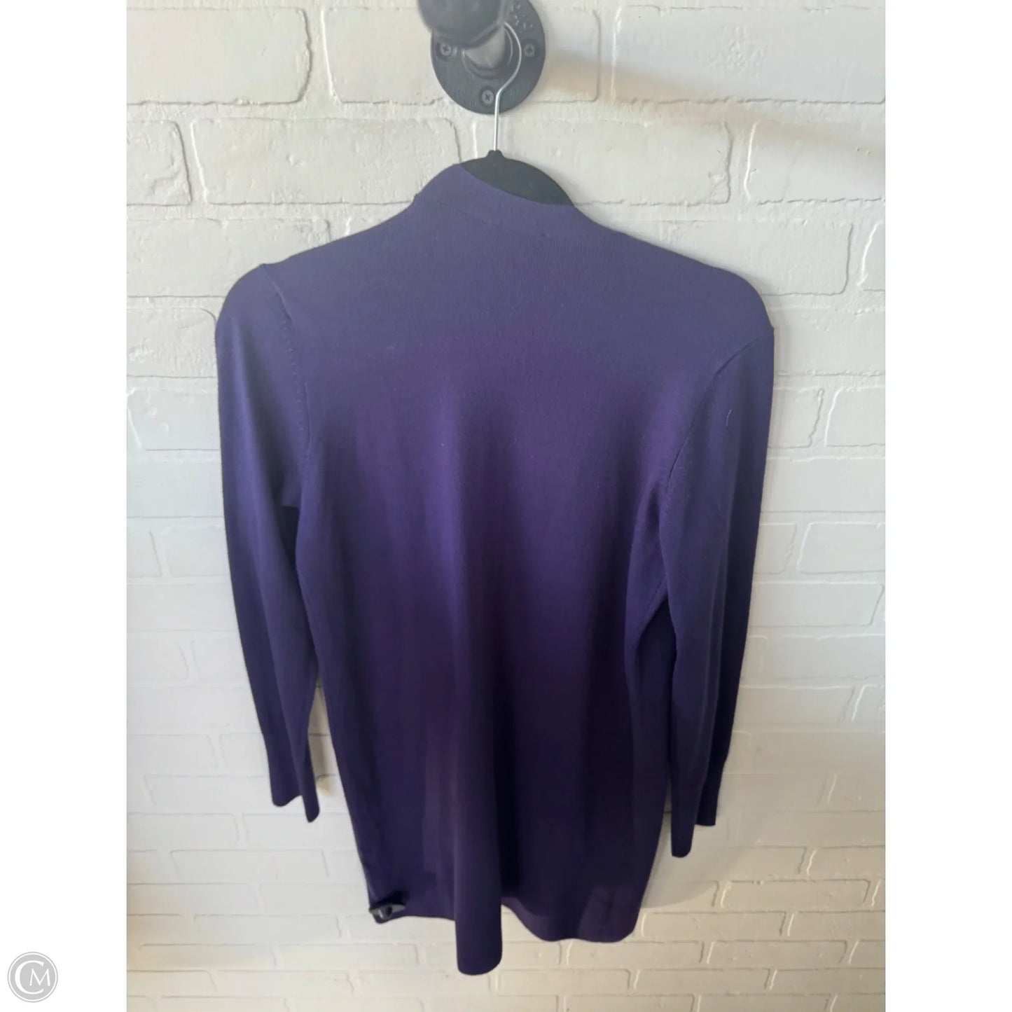 Sweater Cardigan By Chicos In Purple, Size: S