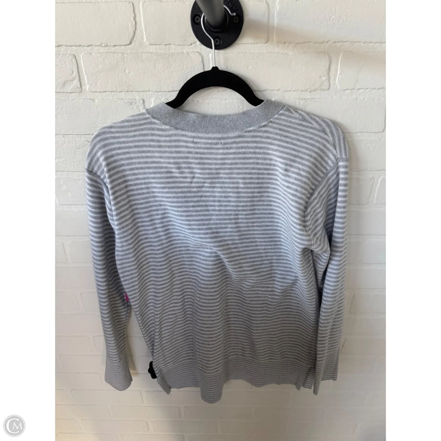 Sweater By Tommy Hilfiger In Grey & White, Size: M