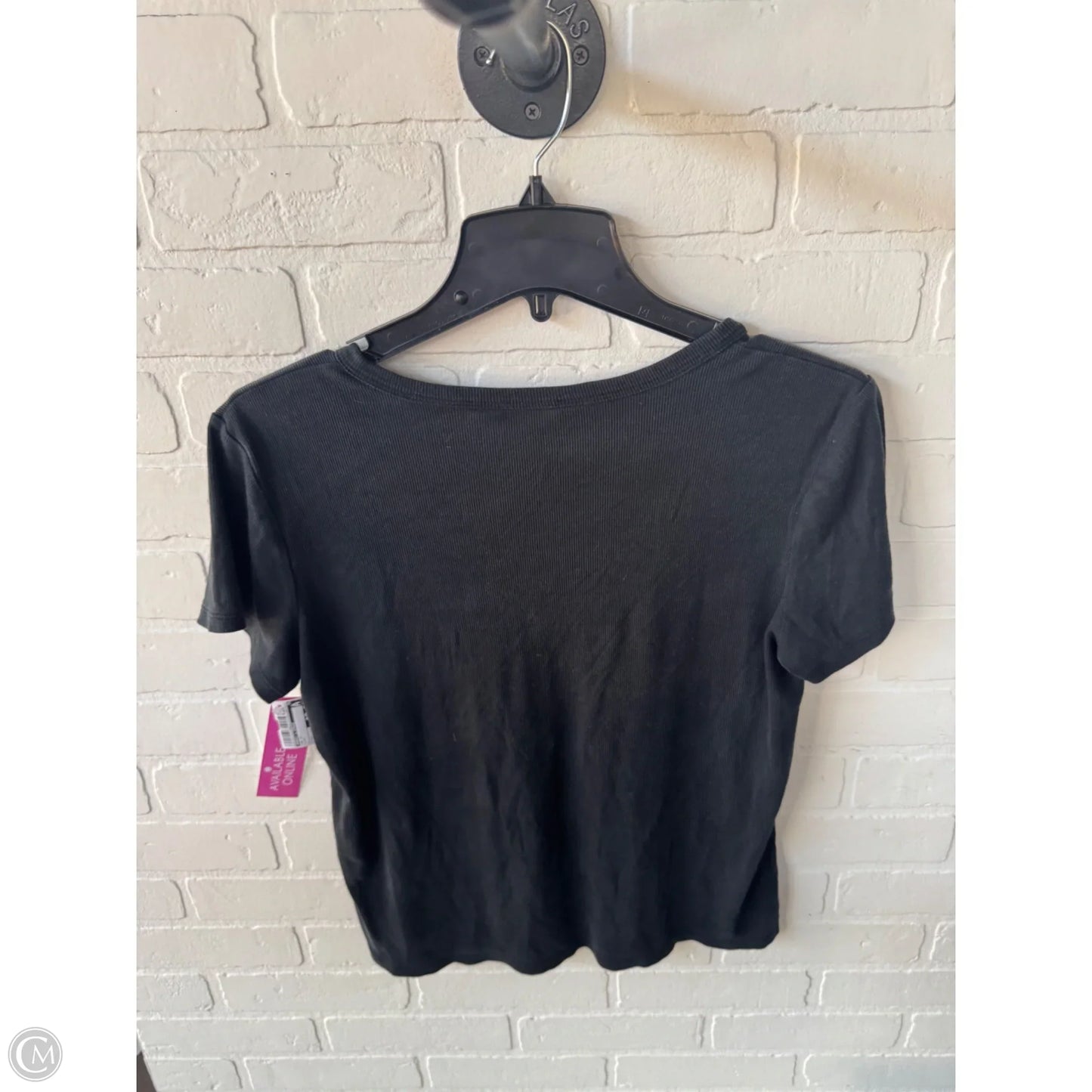 Top Short Sleeve By Market & Spruce In Black, Size: L