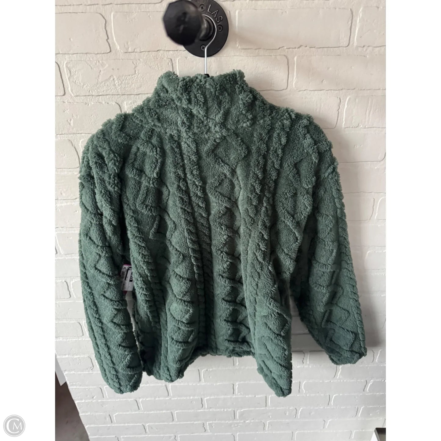 Sweatshirt Collar By Eddie Bauer In Green, Size: S