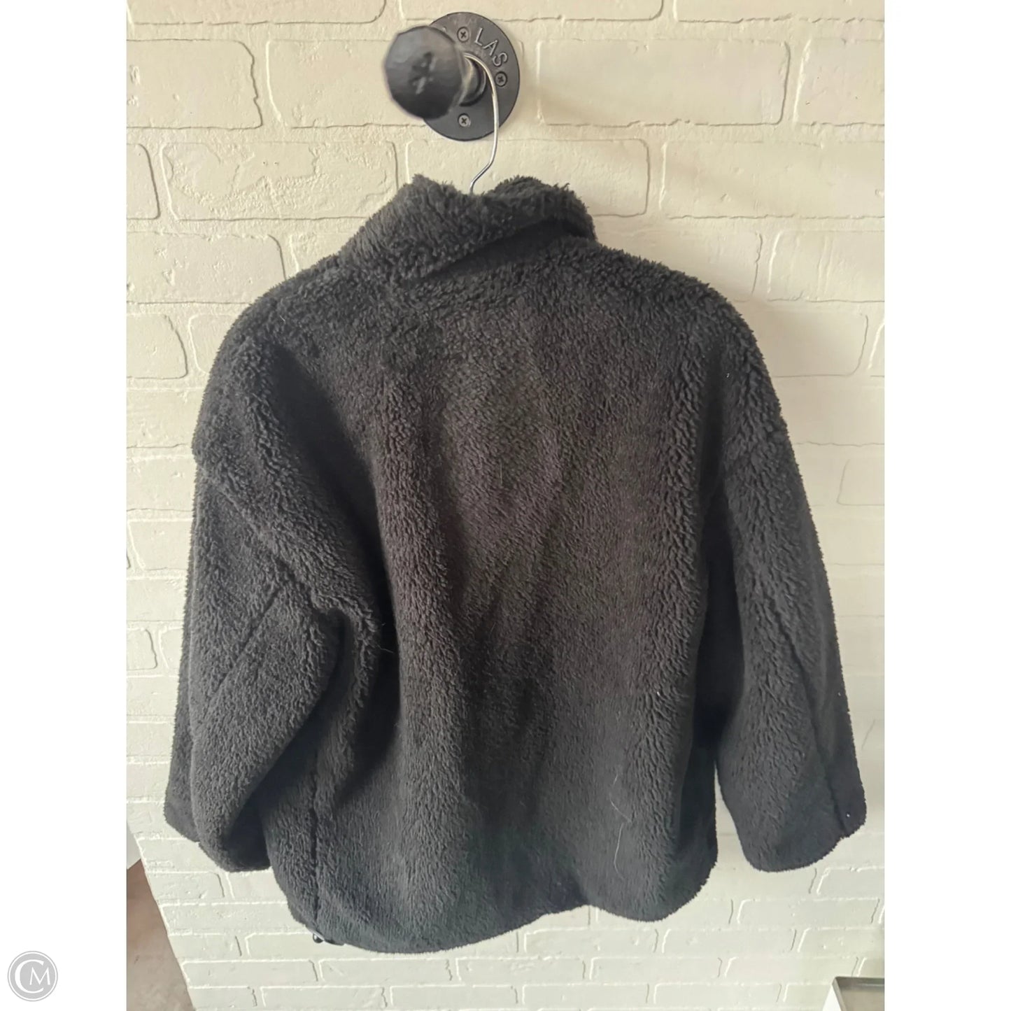 Jacket Fleece By Shein In Black, Size: S