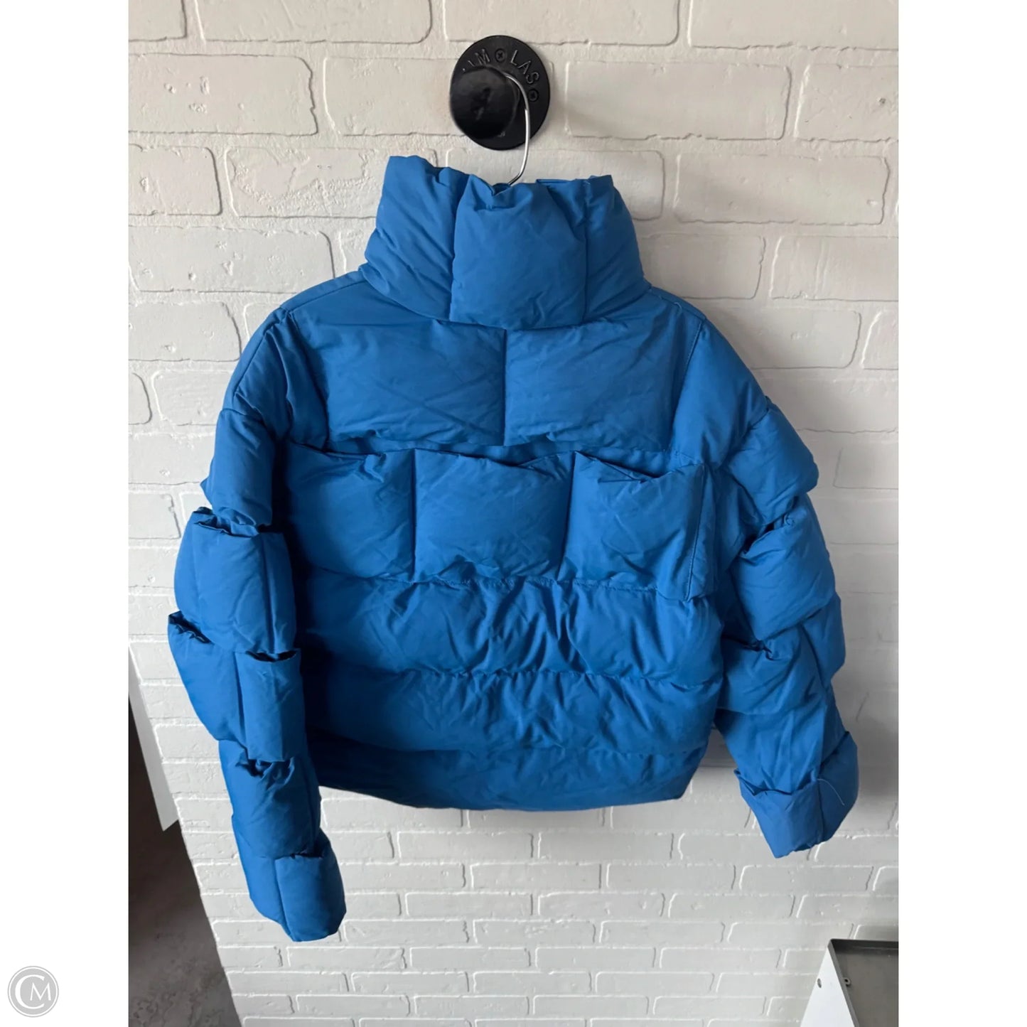 Jacket Puffer & Quilted By Shein In Blue, Size: M