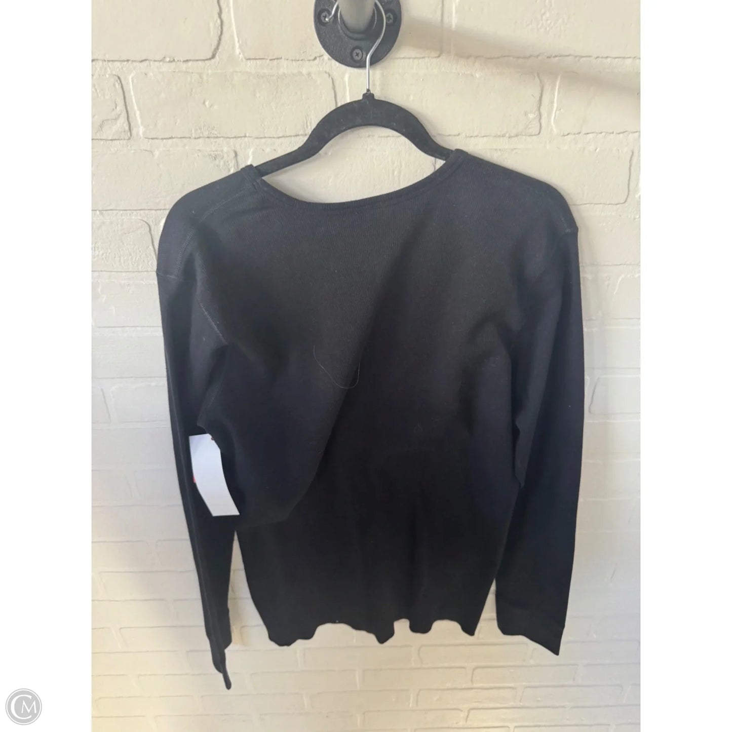 Top Long Sleeve By Next Level In Black & Orange, Size: L